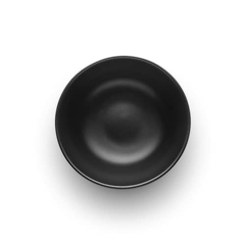 Schale Nordic Kitchen keramik schwarz / 0.5 l - Ø 16 cm / Steinzeug - Eva Trio - Ø16 cm / Mattschwarz - Sandstein