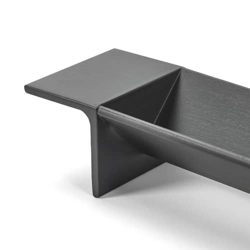 L-Tray Large Tray metal black / La Fruit basket - L 63 cm - Serax - Black & White - Steel