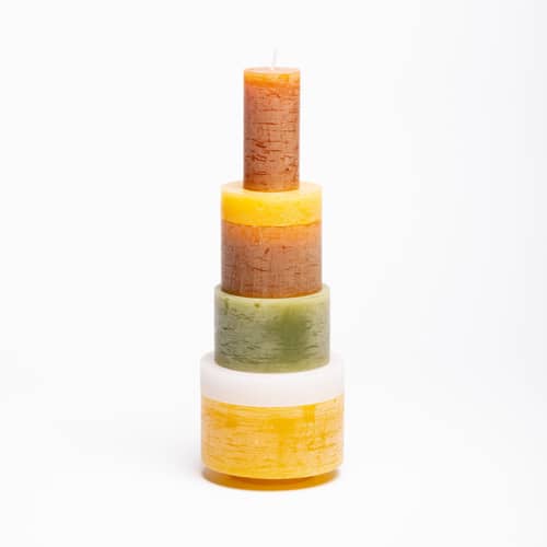 STAN EDITIONS Candl Stack 06 Candle - yellow | Made In Design UK