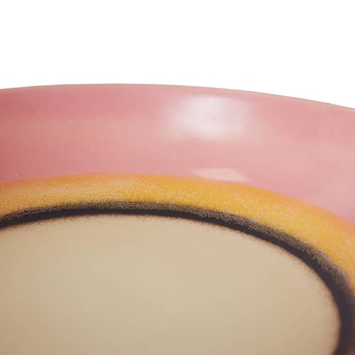 Piatto da portata 70s ceramics ceramica multicolore / Ø 33 x H 8 cm - HK LIVING - Sereno - Gres smaltato