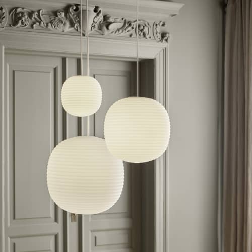 Suspension Lantern Medium / Ø 30 cm - NEW WORKS - Ø 30 cm - Verre dépoli strié