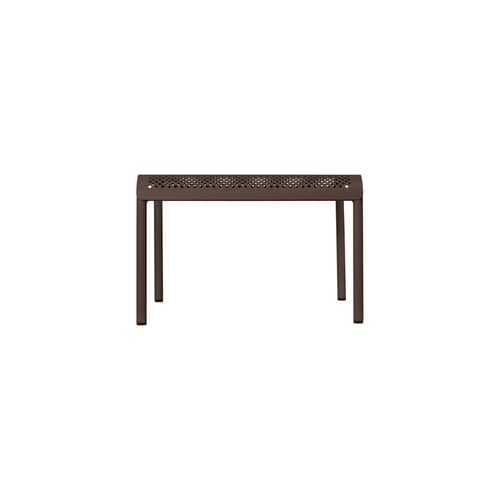 Table basse Dapple métal marron / 57 x 57 x H 38,5 cm - Ferm Living - Chocolat foncé - Acier galvanisé thermolaqué