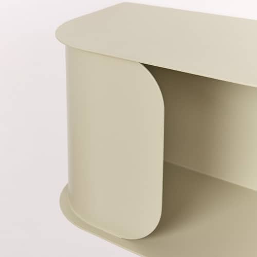 Table de chevet murale Steel métal vert / L 40 cm - NOBODINOZ - Vert Olive - Acier laqué