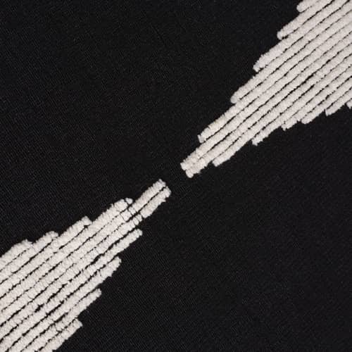 Tapis Wedge noir / 70 x 250 cm - Tom Dixon - Noir & blanc - Laine