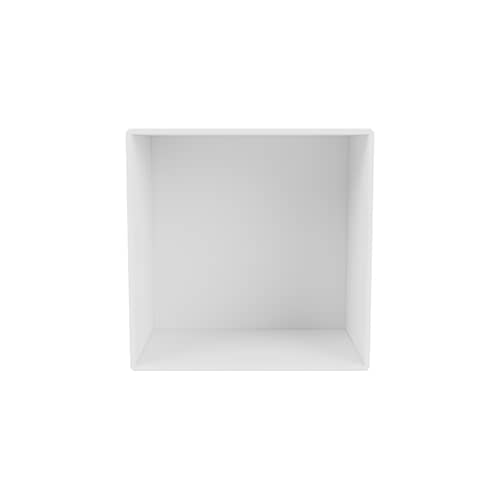Wandablage Montana Mini 1001 holz weiß / offen - 35 x 35 x T 25 cm - MONTANA - New white 101 - lackierte Holzfaserplatte