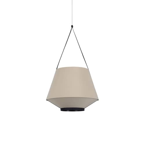 Suspension Carrie Small tissu beige / Ø 45 x H 82 cm - Lin / Seconde vie - Forestier - Sable - Lin