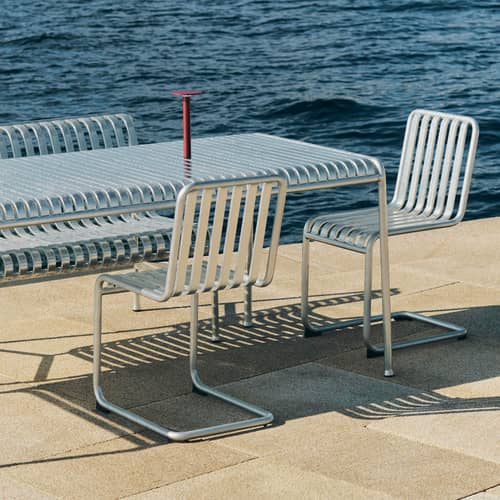 Chaise Palissade Cantilever métal - Hay - Acier galvanisé - Acier galvanisé à chaud