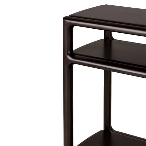 Console Eda bois marron / L 131 x P 40 x H 78 cm - Ethnicraft - Acajou brun foncé - Acajou massif