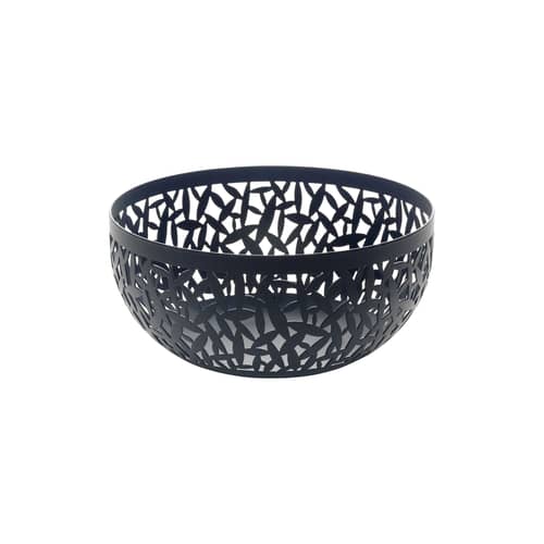 Corbeille Cactus! métal noir / Ø 21 cm - Marta Sansoni, 2000 - Alessi - Noir - Acier inoxydable