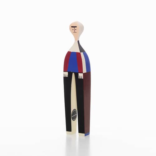Wooden Dolls - No. 22 Decoration wood multicoloured / By Alexander Girard, 1952 - Vitra - No. 22 - Fir-tree