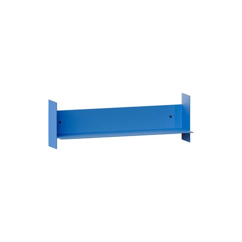 Étagère Pli métal bleu / L 60 x P 15 cm - TIPTOE - Bleu azur - Acier thermolaqué