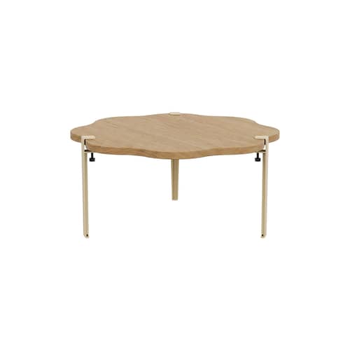 Piede  metallo beige con fissaggio a morsa di Uchronia / H 43 cm - Per creare un tavolino o una panca - TIPTOE - Beige (di Uchronia) - Acciaio termolaccato