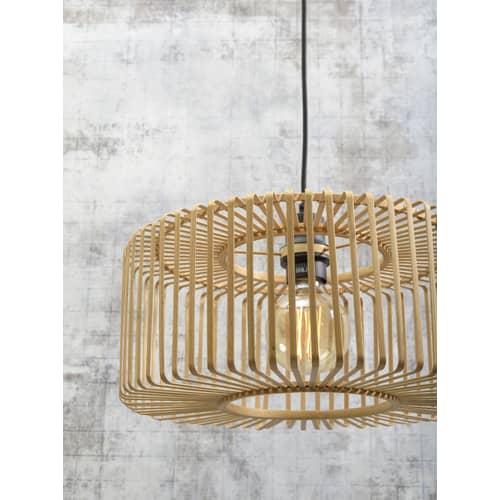 Sospensione Bromo Small legno naturale / Bambù - Ø 40 cm - GOOD&MOJO - Ø 40 cm / Naturale - Bambù