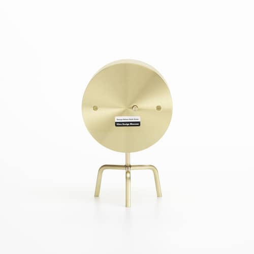 Standuhr Desk Clock - Tripod Clock metall gold / By George Nelson, 1947-1953 - Vitra - Messing - Acrylglas, Messing