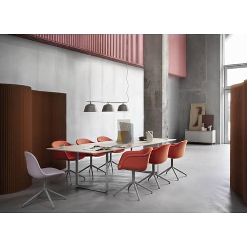 Suspension Ambit Rail métal vert / L 126 cm - Muuto - Vert sauge - Aluminium