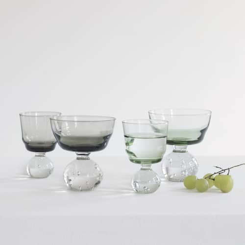 Eternal Snow S Wine glass glass green / Set of 6 - Ø 6.3 x H 9.5 cm - Serax - Green - Blown glass