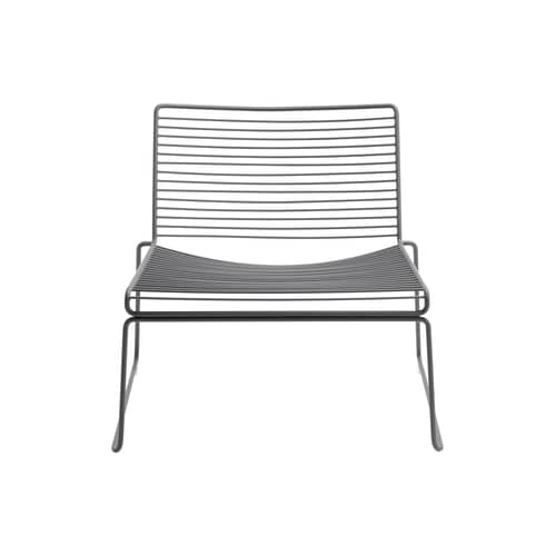 Fauteuil bas Hee métal gris - Hay - Gris - Acier laqué