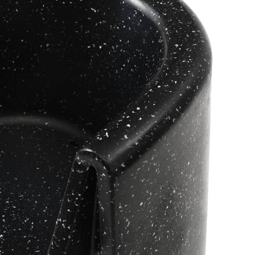 Fauteuil Bit plastique noir / Recyclé - Normann Copenhagen - Noir - Polyéthylène recyclé