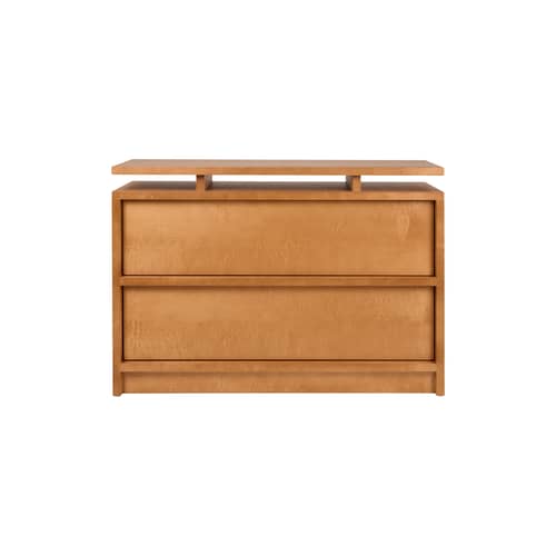 Kommode Ratio holz natur / B 100 x T 35 x H 70 - Frama  - Warmbraune Birke - Birke, massiv, Birkenholzfurnier, Holzfaserplatte