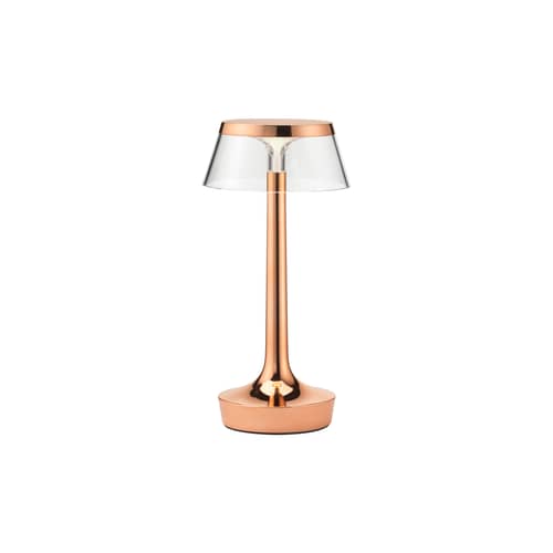 Lampe sans fil rechargeable Bon Jour Unplugged / LED - Variateur sensitif - Flos - Cuivre - ABS, PMMA