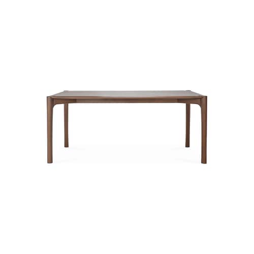 rechteckiger Tisch PI holz natur / 180 x 90 cm - Teakholz massiv / 8 Personen - Ethnicraft - 180 x 90 cm / Teakholz braun - Festes Teakholz gebeizt