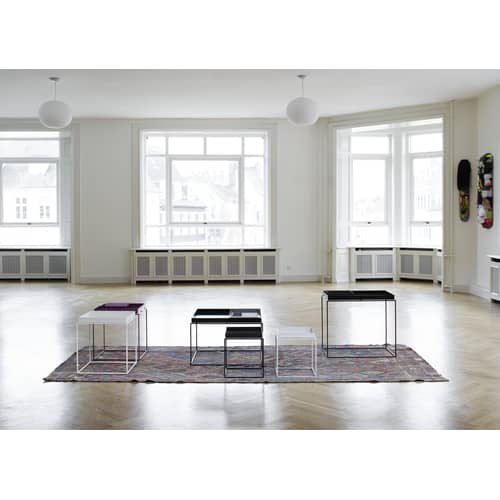 Table basse Tray métal noir / 60 x 60 x H 39 cm - Hay - Noir - Acier laqué