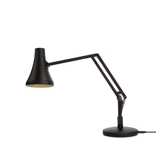 Tischleuchte 90 Mini Mini LED metall schwarz / LED - Netzanschluss oder USB - Anglepoise - Kohlenschwarz - Aluminium, Gusseisen, Stahl
