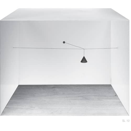 Accessoire  métal noir / Rosace pour branchement mur & plafond - Pour suspension String Light - Flos - Rosace (branchement mur & plafond) - Aluminium peint