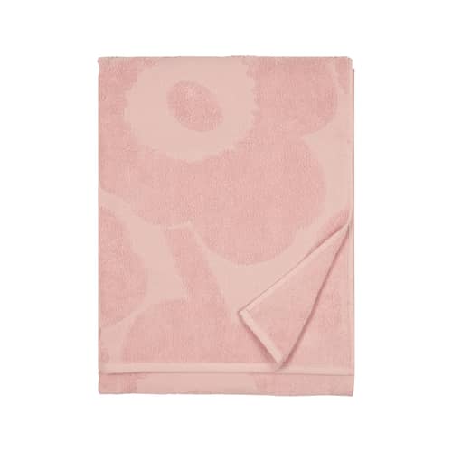 Badetuch Unikko textil rosa / 70 x 150 cm - Marimekko - Unikko / Rosa - Baumwollfrottee