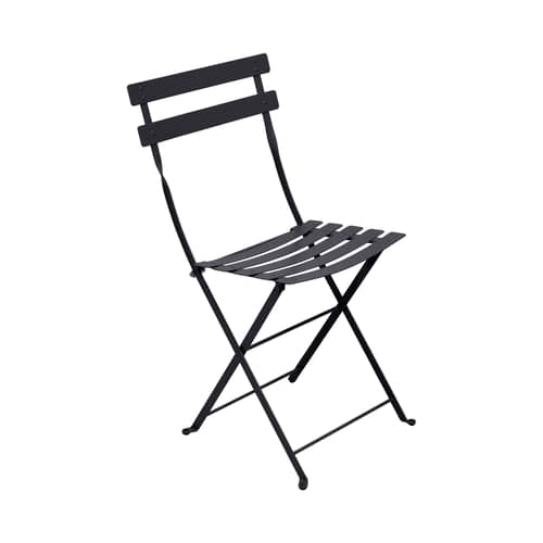 Chaise pliante Bistro métal gris - Fermob - Carbone - Acier laqué