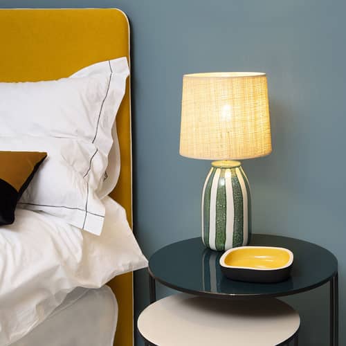 Lampe De Bureau Versa Buda Porcelaine (21 X 33 X 21 Cm) | Leroy Merlin