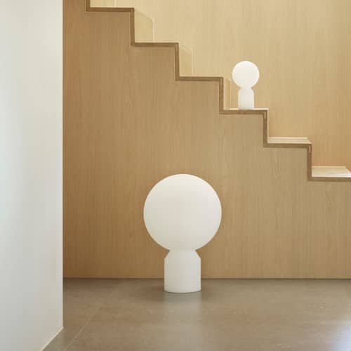 Lampe extérieur sans fil rechargeable Yo Small plastique blanc / LED - H 27 cm - Normann Copenhagen - H 27 cm - ABS, Polyéthylène