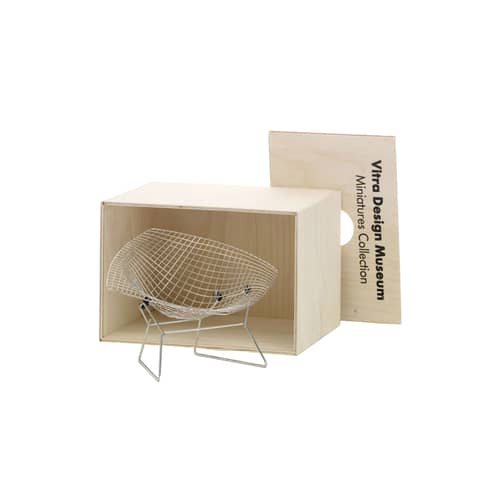 Diamond Chair Miniature metal /  Bertoia (1952) - Vitra - Diamond Chair - Metal