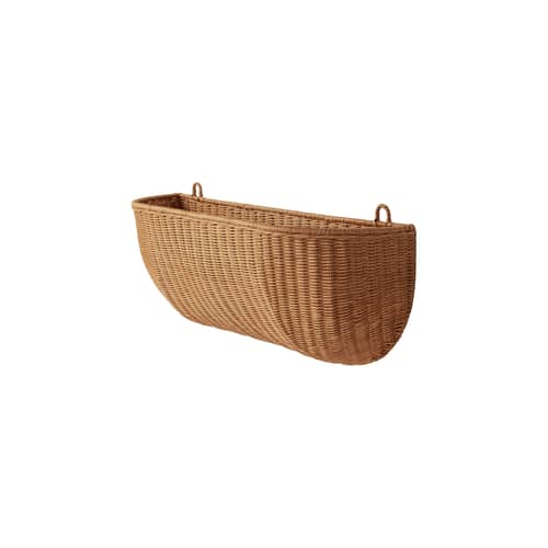 Rangement mural Braided / L 75 x H 25 cm - Ferm Living - Rotin naturel - Rotin tressé