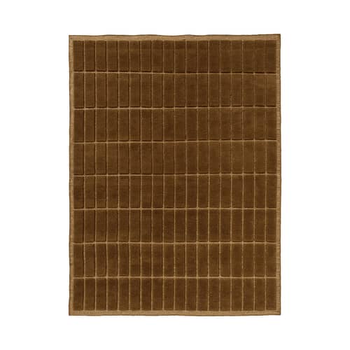 Tapis Tile marron / 170 x 240 cm - Tissé à la main - Audo Copenhagen - Noisette - Velours ras