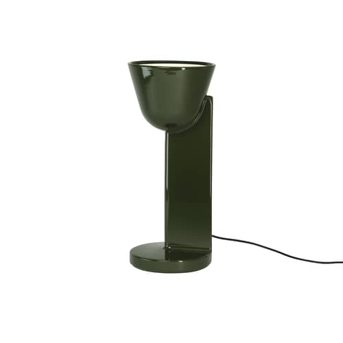 Tischleuchte Céramique Up keramik grün / Ronan Bouroullec - Handgefertigt - Flos - Mossgrün - Keramik