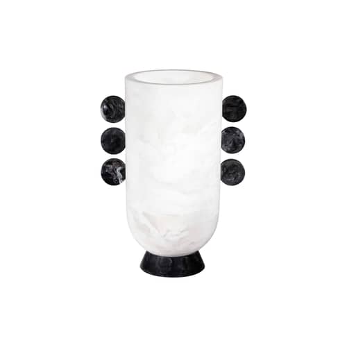 Vase Como plastikmaterial weiß / Marmorierter Effekt - Jonathan Adler - Vase „Como“ / Marmoroptik - Polyacryl