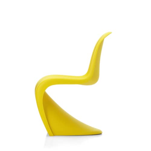 Chaise enfant Panton Junior plastique jaune / By Verner Panton, 1959 - Vitra - Jaune doré - Polypropylène teinté