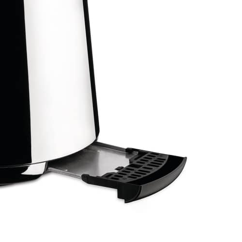 Grille-pain Toru métal - Alessi - Acier poli / Noir - Acier inoxydable poli, Résine thermoplastique