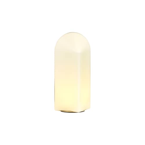 Lampe de table Parade LED verre blanc / H 32 cm - Hay - Blanc - Verre