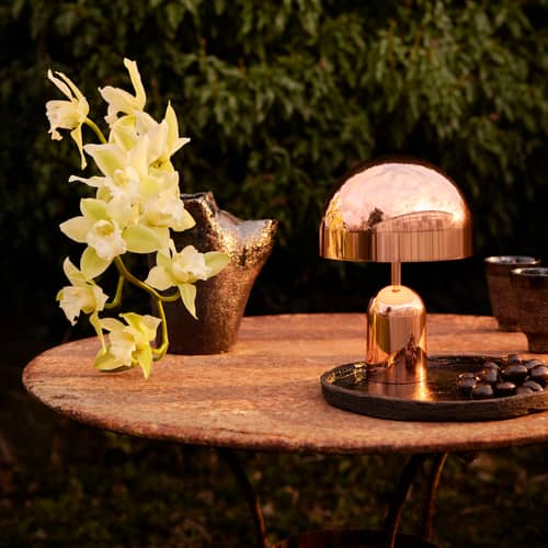 Lampe sans fil rechargeable Bell LED cuivre - Tom Dixon - Cuivre - ABS