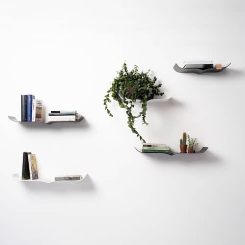 Mensola a muro Nori metallo bianco / L 60 cm - Opinion Ciatti - Bianco opaco - Acciaio