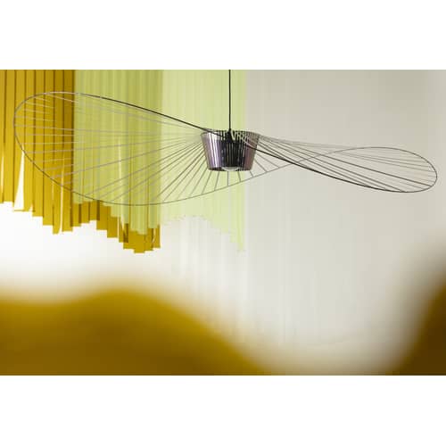 Vertigo Pendant plastic material black Large / Ø 200 cm - Constance Guisset, 2010 - Petite Friture - Scarab beetle (iridescent black) - Fibreglass, Polyurethane