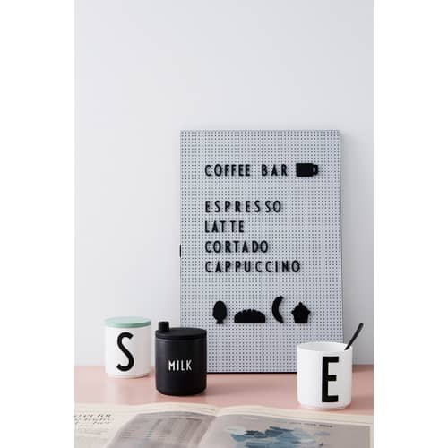 Set Symboles Office plastique noir / pour tableau perforé - Design Letters - Noir - ABS, Polyméthacrylate de méthyle
