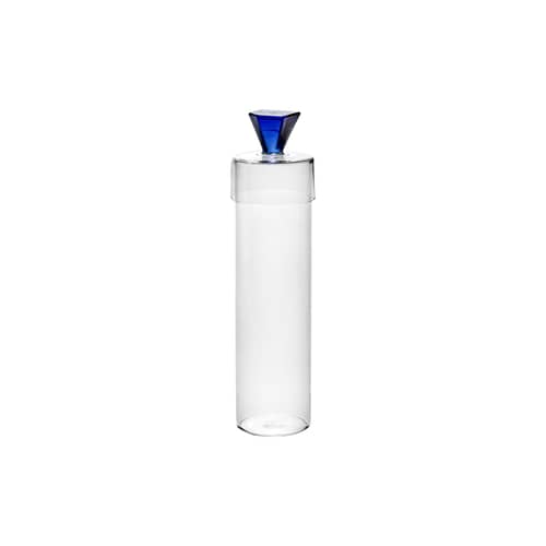 Schachtel Silos Large glas blau / Karaffe – Ø 8 x H 31,5 cm - Serax - Blau / Transparent - Glas
