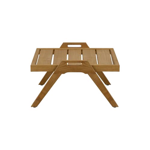 Table basse Synthesis bois naturel / 55 x 57 cm - Teck - Unopiu - Teck - Teck