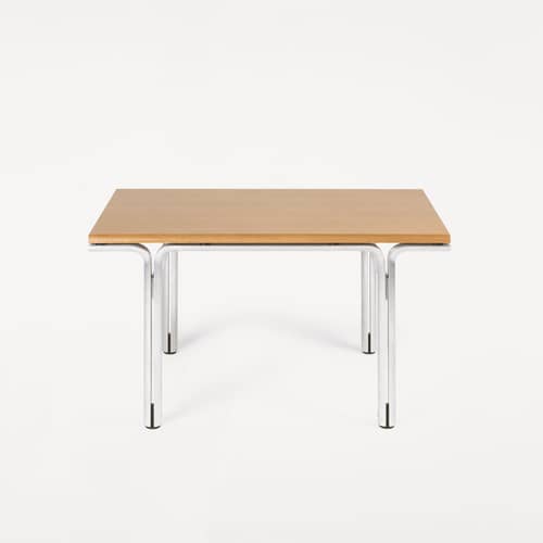 Tavolino Union INDOOR legno naturale / 60 x 45 cm - Frama  - Frassino marrone caldo - Alluminio, MDF rivestito  frassino