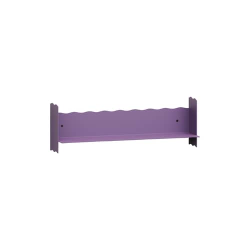 Pli Vague by Uchronia Wall shelf metal purple / W 60 x D 15 cm - TIPTOE - Purple - Powder coated steel