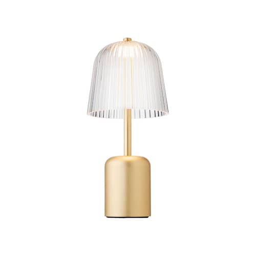 Lampe sans fil rechargeable Asteea - NUURA - Laiton & transparent - Acrylic, Brass