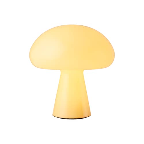 Obello LED Wireless rechargeable outdoor lamp glass yellow / Bill Curry, 1971 - Gubi - Soft yellow - Mouth blown glass
